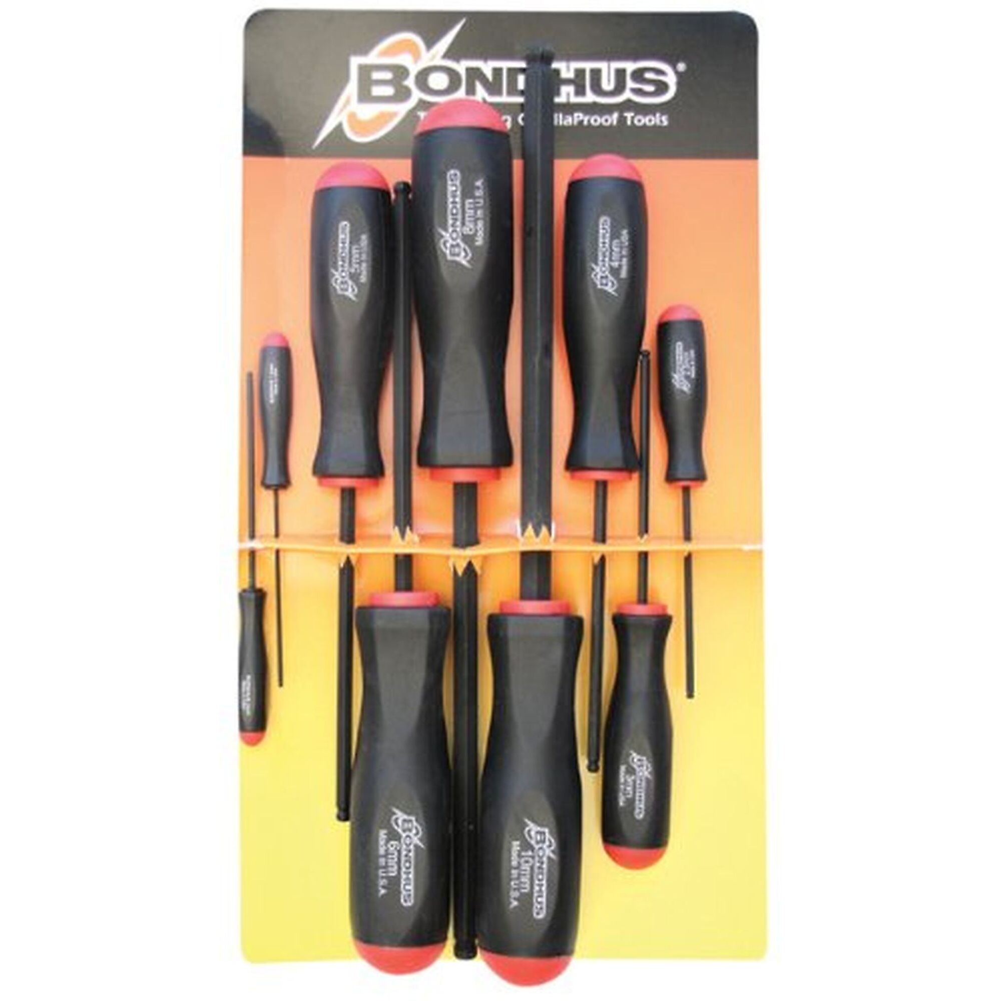 Bondhus, ProGuard Ball End Screwdriver, 9 Piece, Drive Type Other, Model# 10699